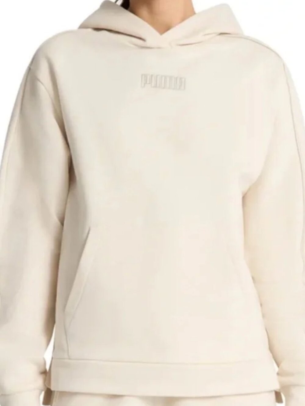Puma Men's Fleece Hoodie. Cream Size XXL NWT